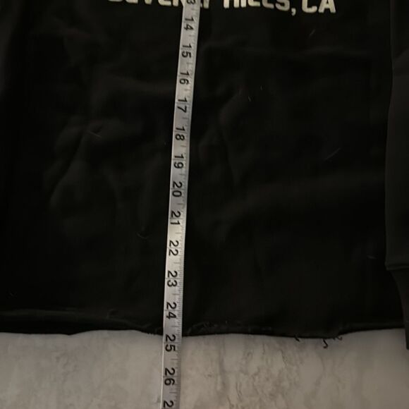 NWOT Men's Hotel Homme Femme Black Graphic Hoodie Size Small - Picture 7 of 8